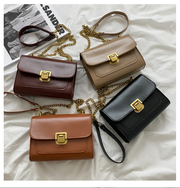 MZ Retro Mini Doctor Bag Crossbody PU Lock Shoulder Bag