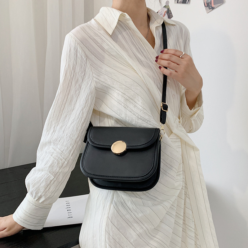 MZ Women's Small Square Shoulder Bag PU Crossbody Handbag