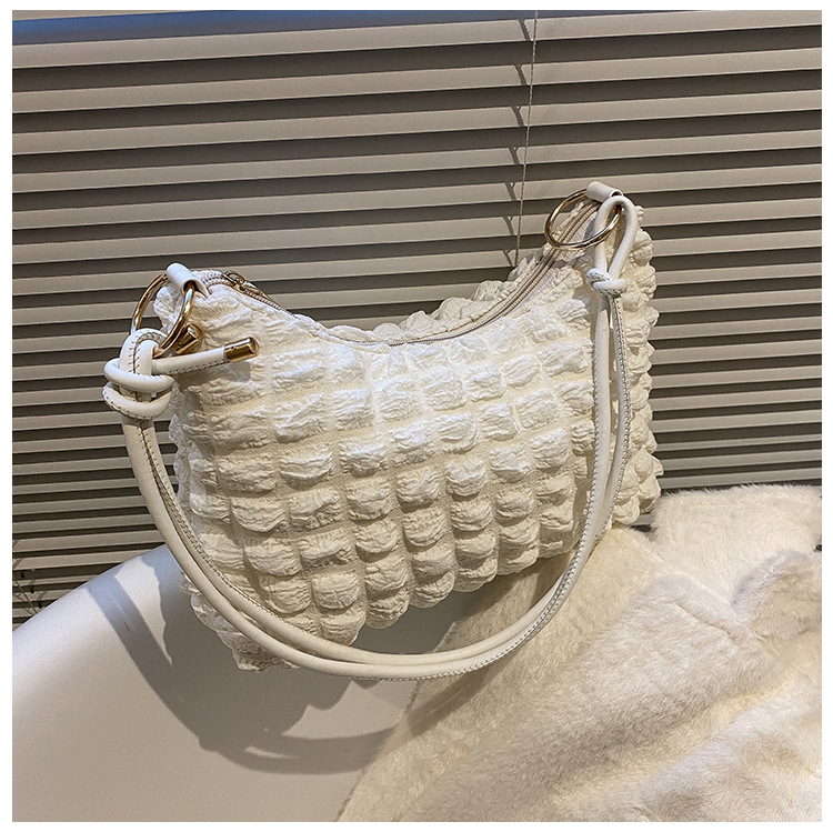 MZ Women's Plush Soft Underarm Shoulder Bag Solid Casual Mini Square Handbag 1835